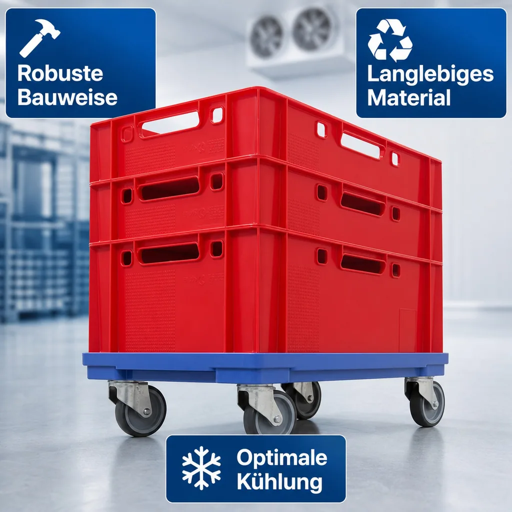 Eurofleischbehälter E2 60x40x20 rot