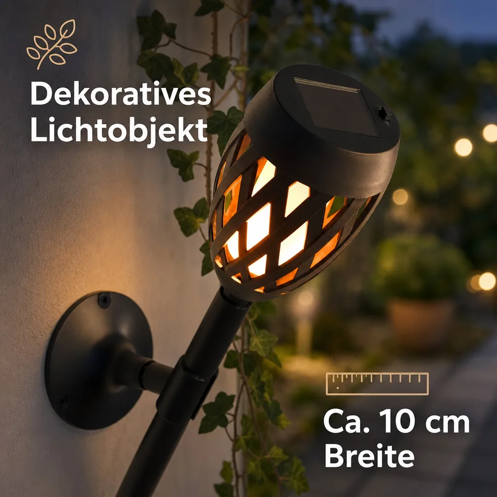 3 in 1 Solar Flammenleuchte