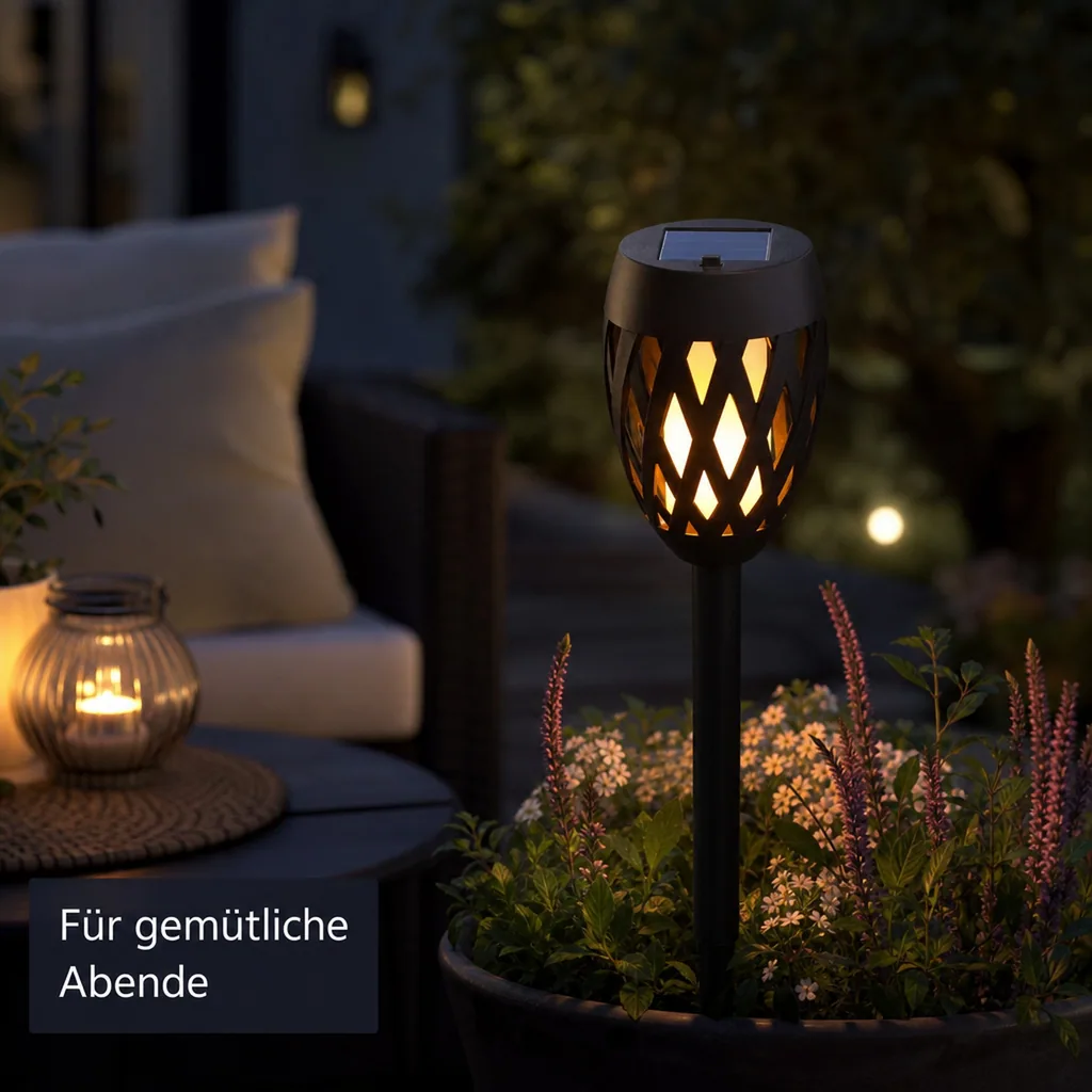 3 in 1 Solar Flammenleuchte