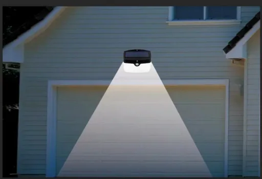 Solar Wandleuchte mit Bewegungssensor