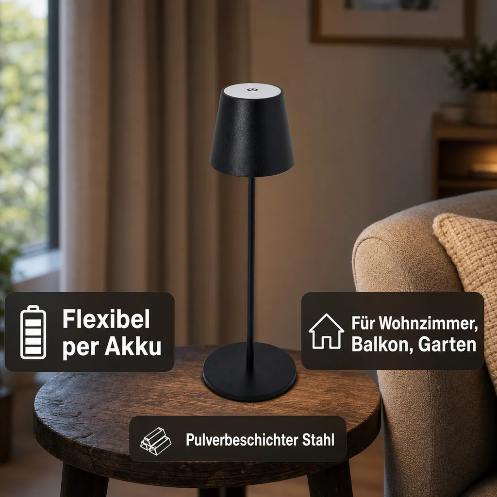 LED Akku Tischleuchte
