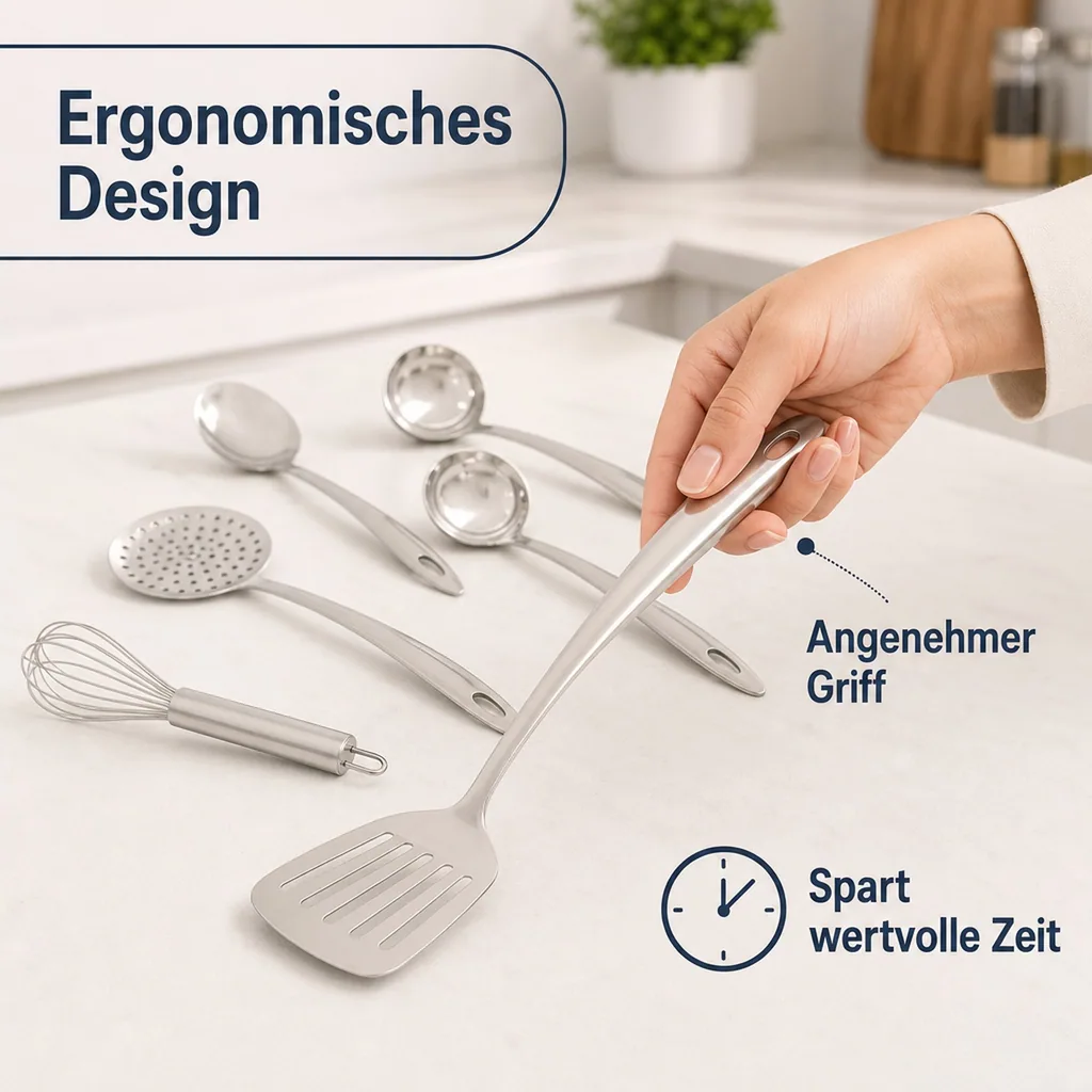 Edelstahl Küchenhelfer-Set 6tlg.