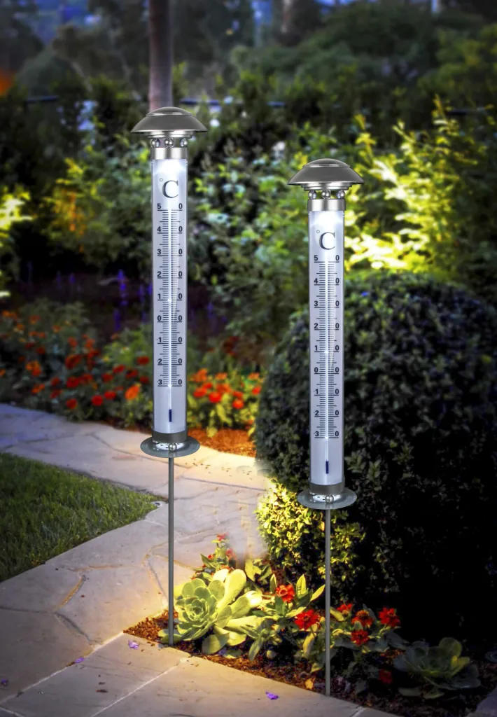 Led Garten Thermometer XXL