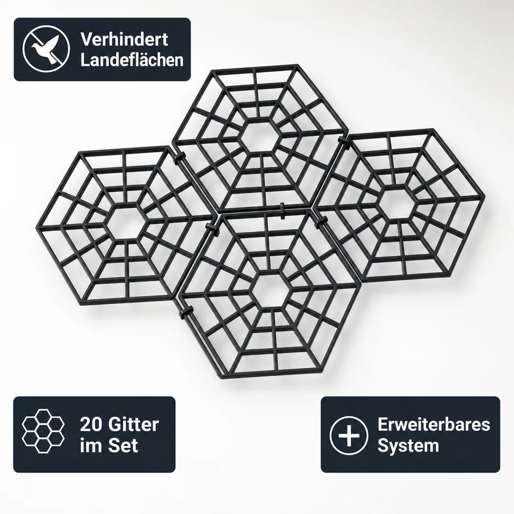 Vogelschutz-Teichgitter 20er Set