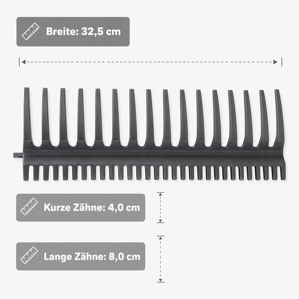 2 in 1 Gartenharke XXL (Griff nicht enthalten)