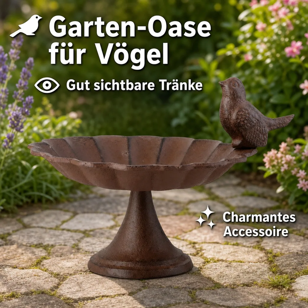 Vogeltränke mit Fuß
