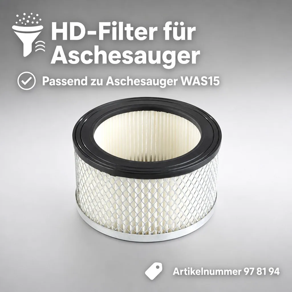 HD-Filter für Aschesauger WAS15