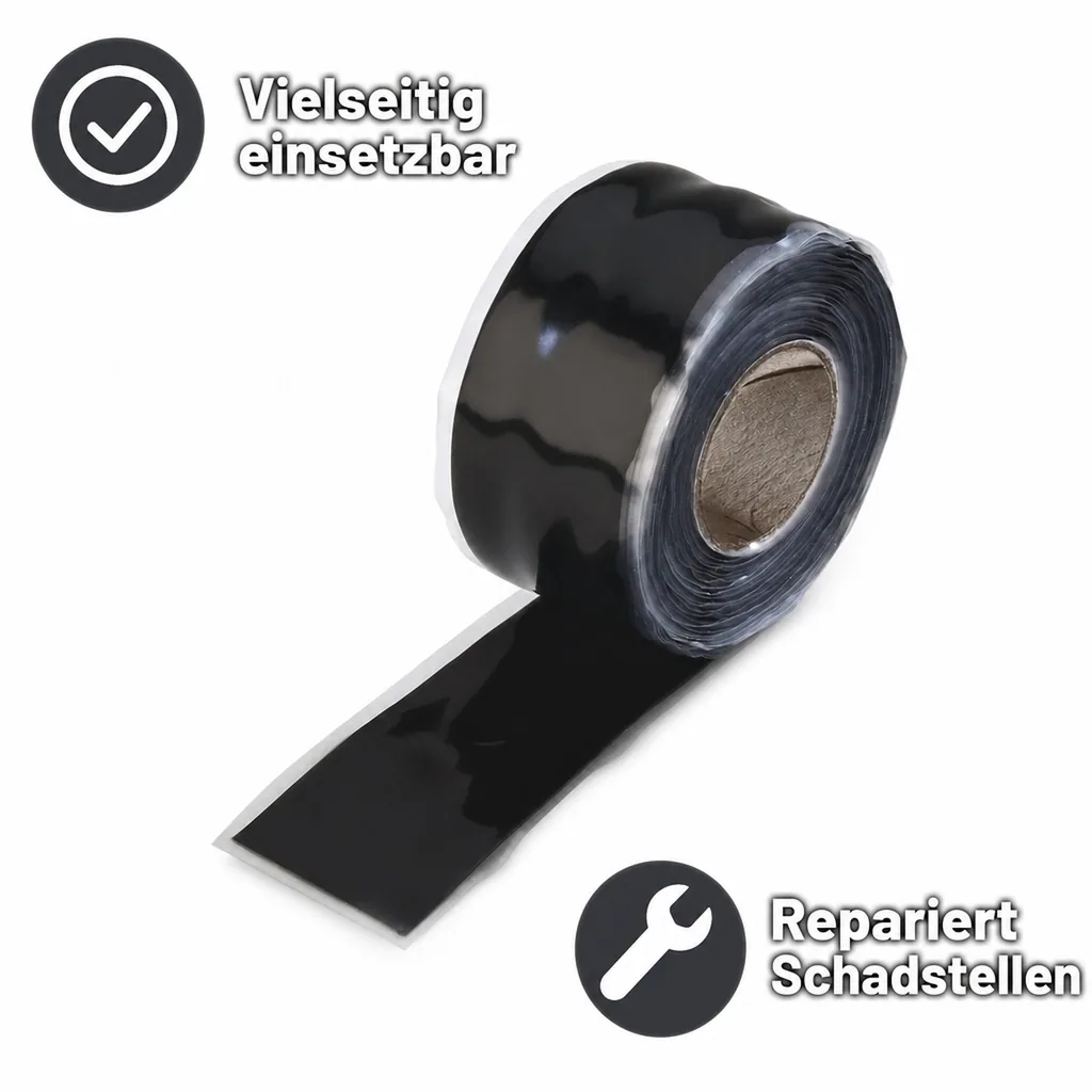 Silikonband selbstverschweißend, schwarz