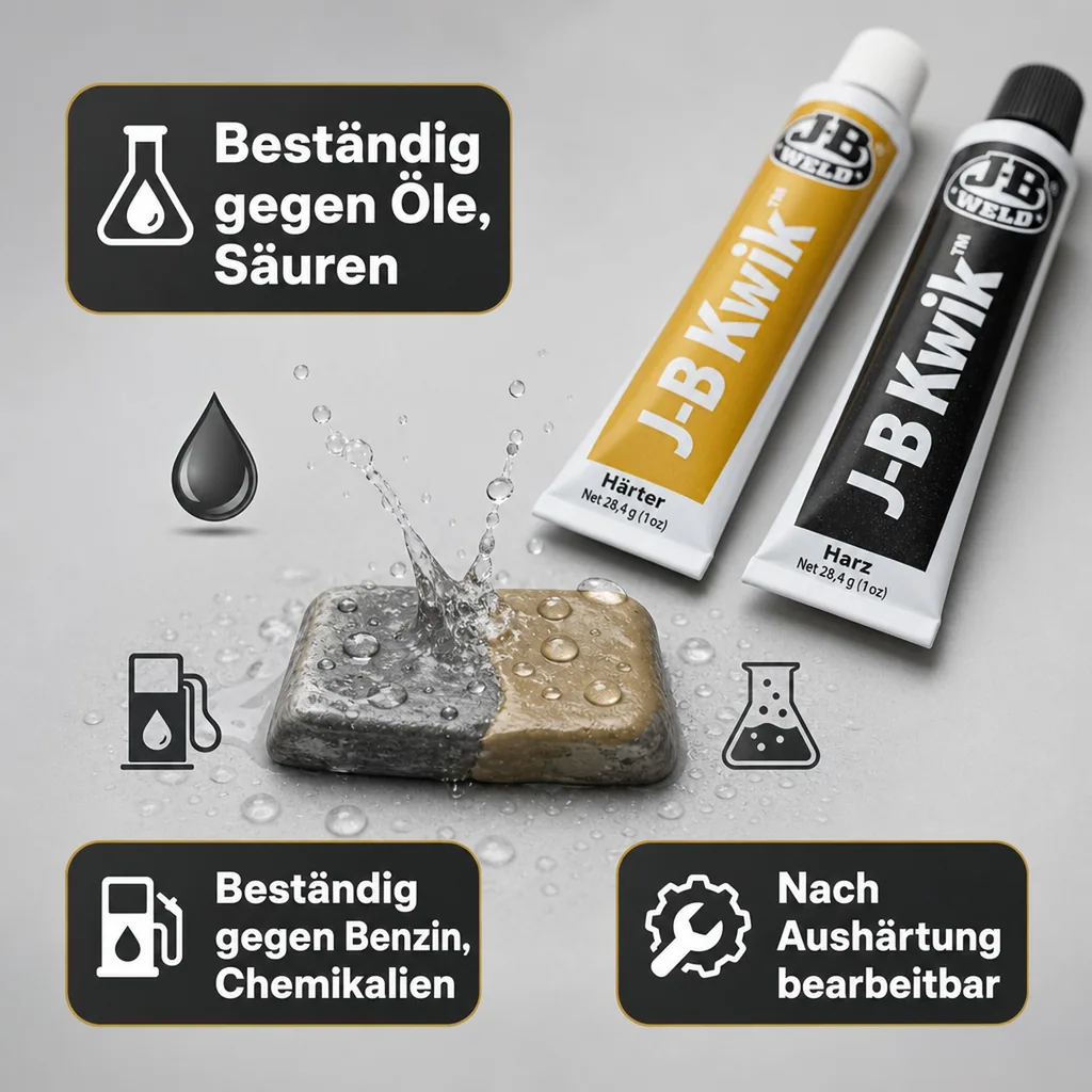 Kleber, schnell härtend, Temperaturbeständig bis 150 Grad