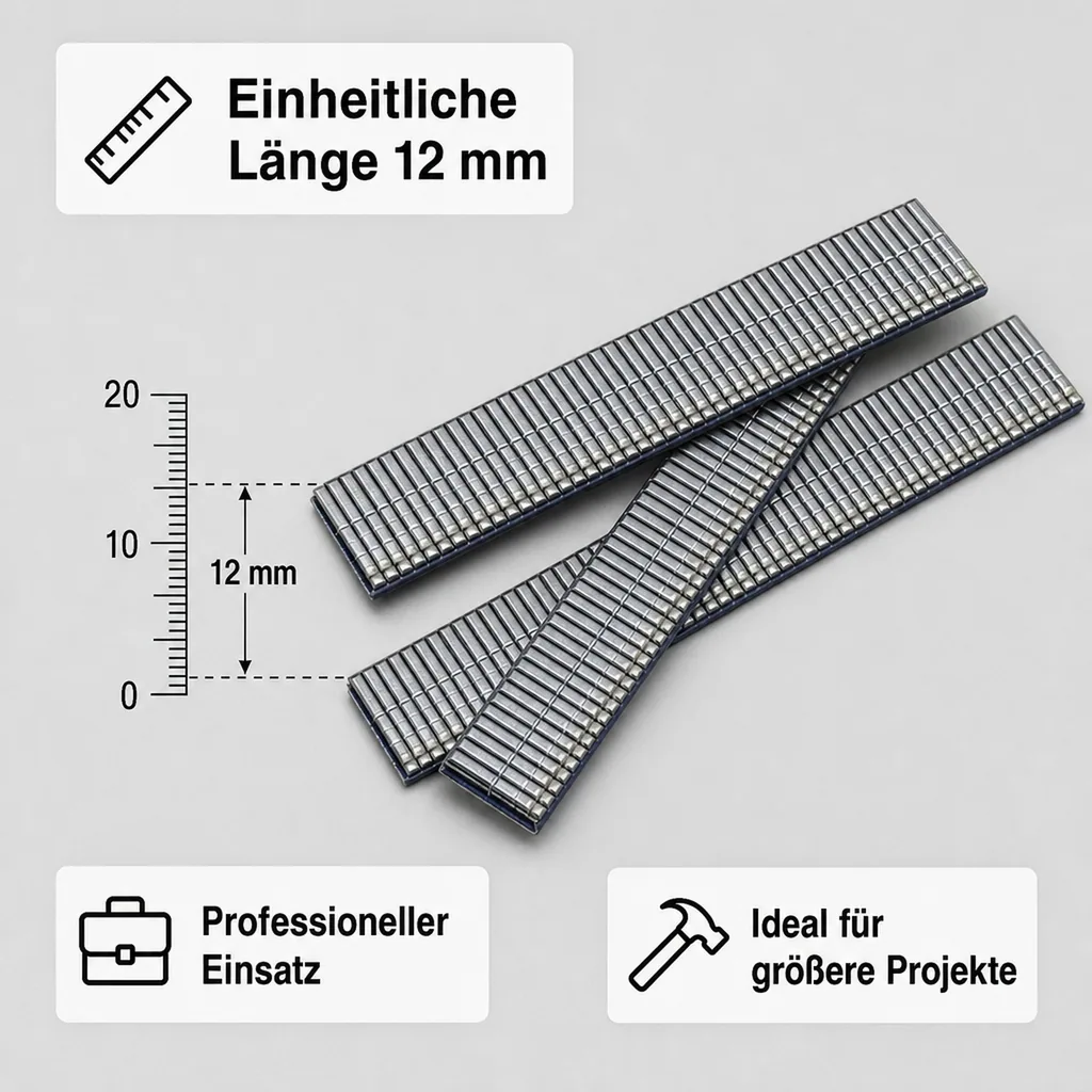 Tacker Nägel 12 mm - 1.000 Stück