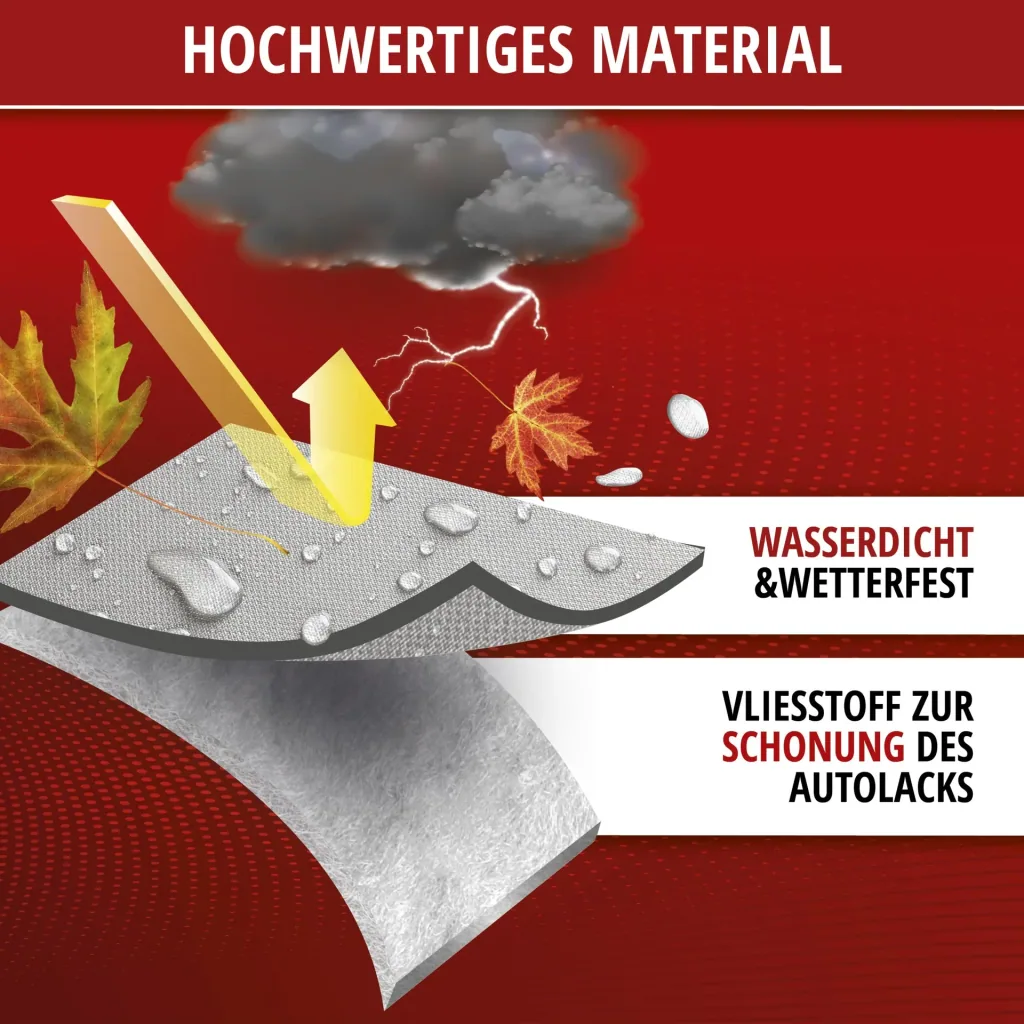 All Weather light SUV - Größe M - 460 x 175 x 145 cm - PEVA - grau