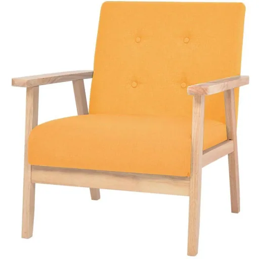 Sessel Stoff gelb