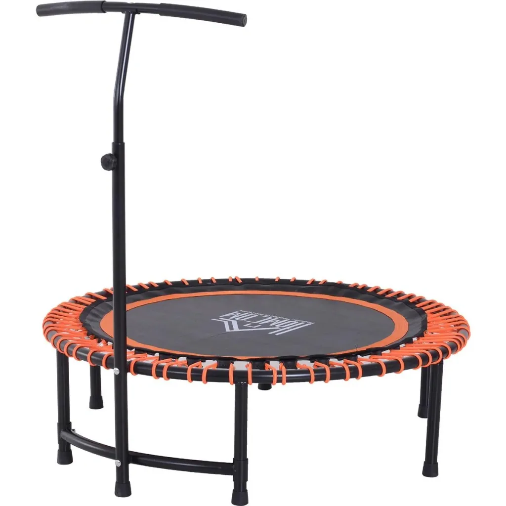 Fitness-Trampolin mit Haltegriff