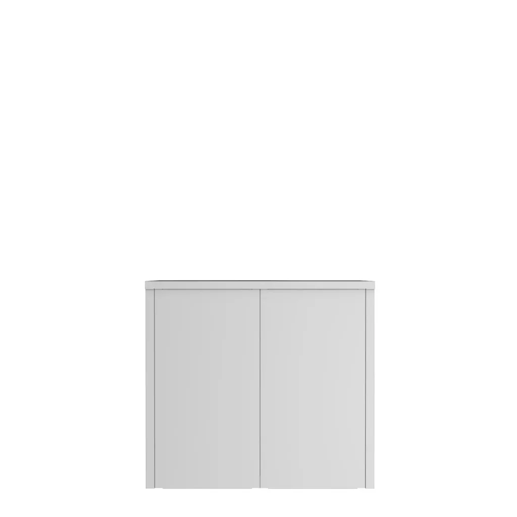 Aufbewahrungsschrank SCL-Serie aus Stahl mit 2 Türen und 1 Regal mit Schlüsselschloss, grau-blau