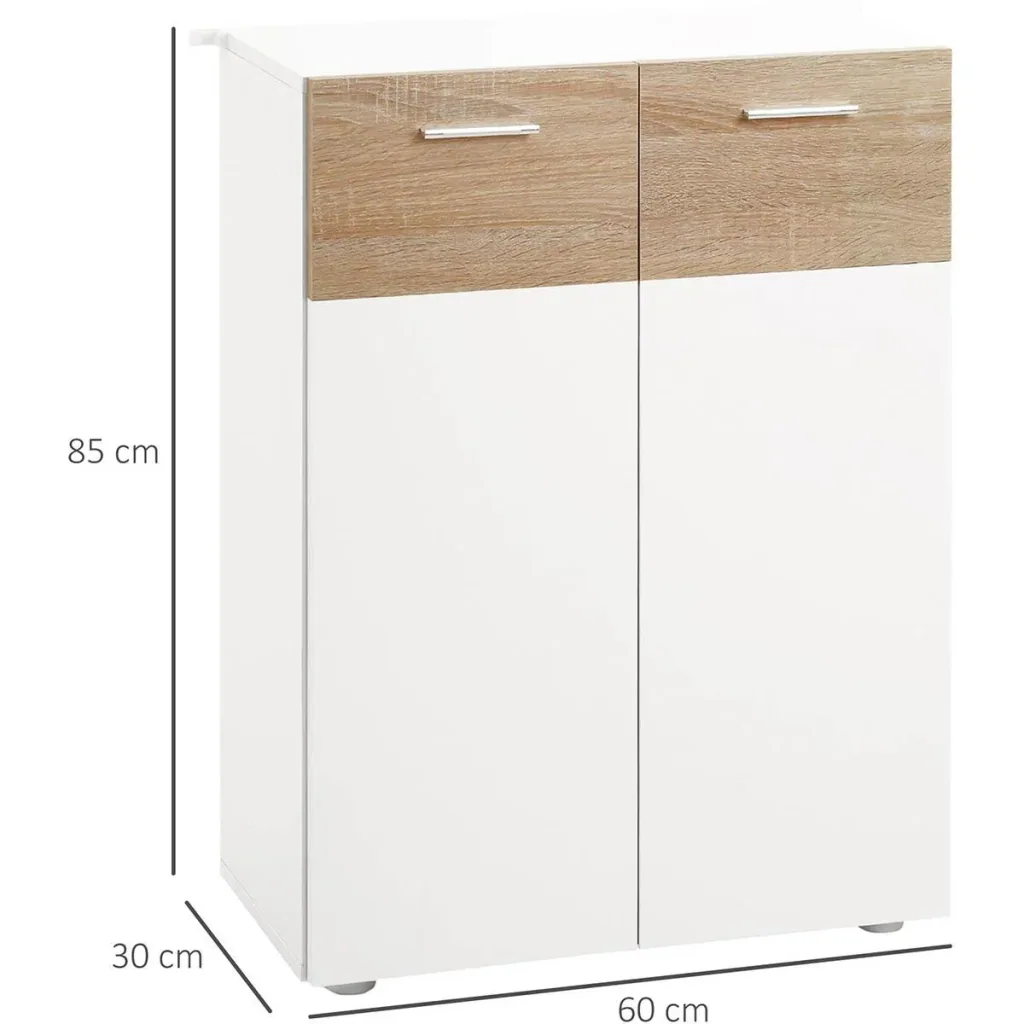 Badezimmerschrank Spiegelschrank Schminkspiegel wasserdicht weißer Lack MDF Platte Holz einfaches Design