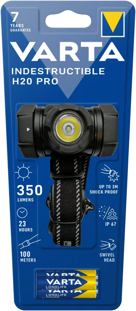 Kopfleuchte - H20 Pro Indestructible, stoßabsorbierend, wasser- und staubgeschützt