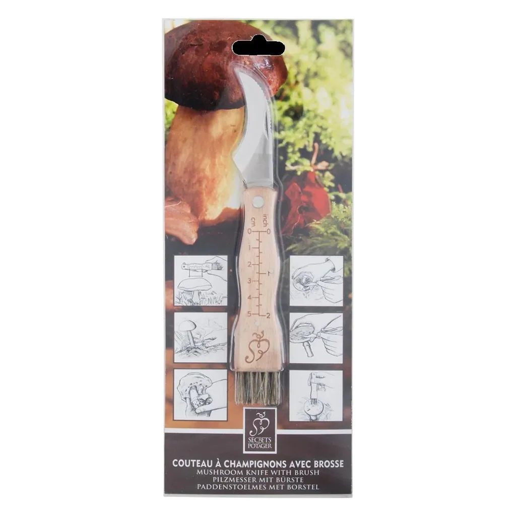 Pilzmesser mit Pinsel