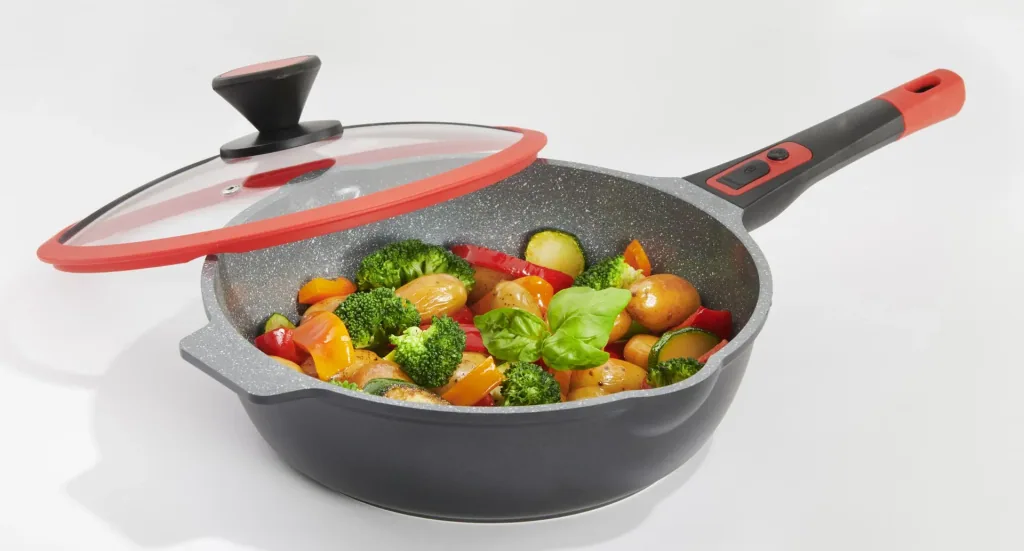 Bratpfanne "Click-Grip", Aluguss, abnehmbarer Griff, 28 cm