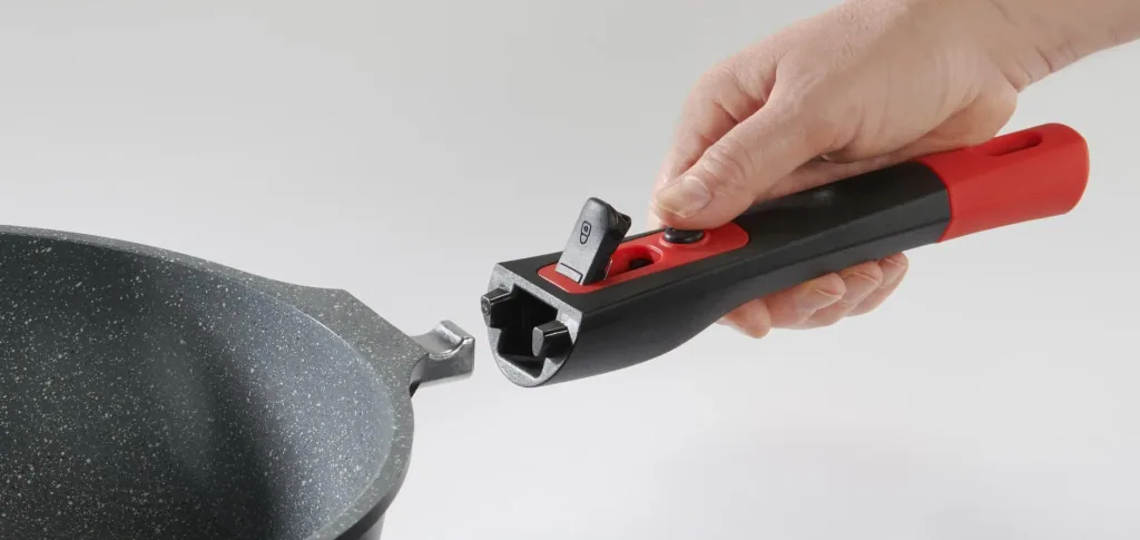 Bratpfanne "Click-Grip", Aluguss, abnehmbarer Griff, 28 cm