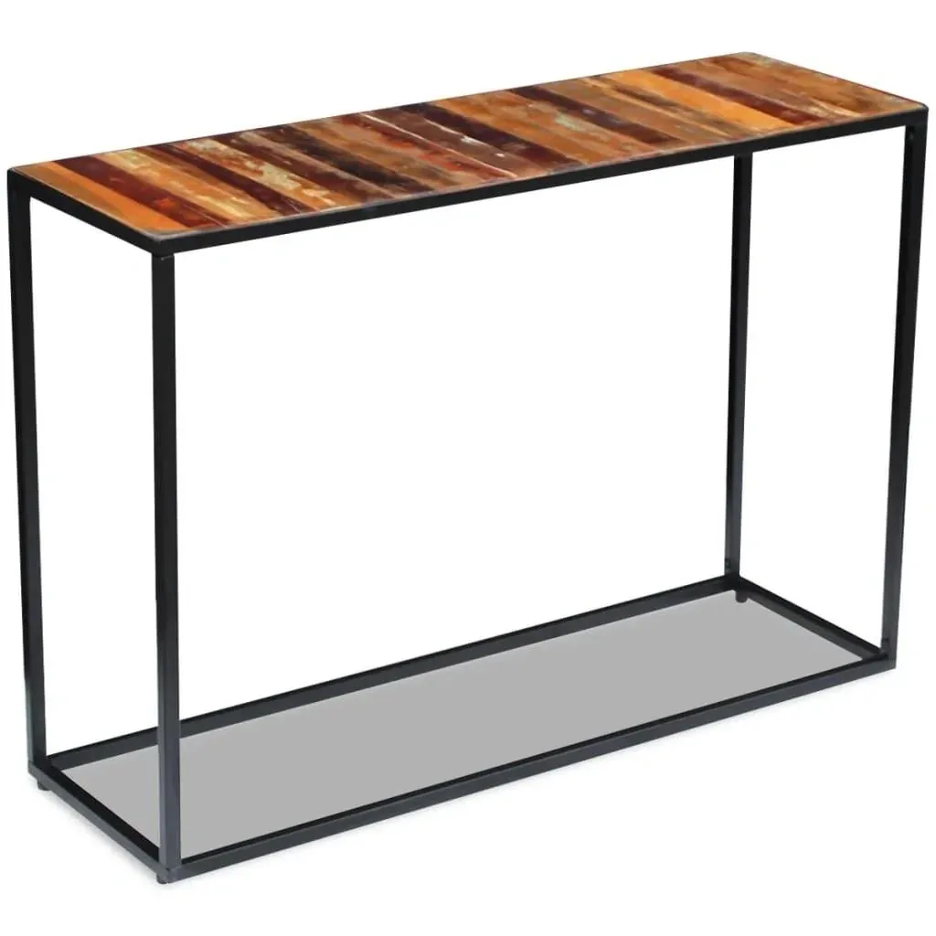 Wandtisch 110x35x76 cm aus massivem recyceltem Holz