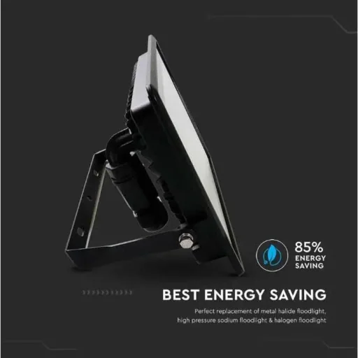 VT-158 LED-Flutlicht - 50W - 4000 Lm - 3000K - Schwarz