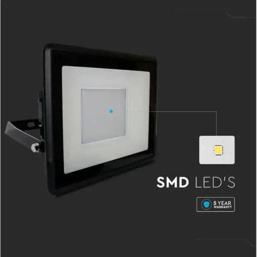 VT-158 LED-Flutlicht - 50W - 4000 Lm - 3000K - Schwarz