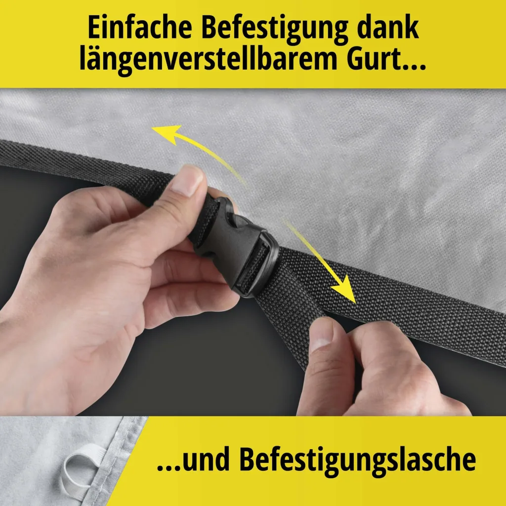 Autoabdeckplane Sun Reflect - Größe 8 - 415x172x170cm - 112g/m² - PES beschichtet