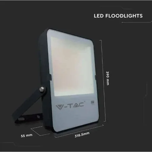 VT-162 LED-Flutlicht - 150 W - 20500 Lm - 4000K - schwarz - Extra effizient