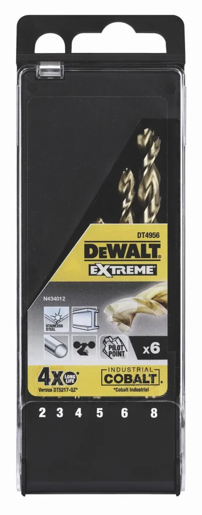 EXTREME Metallbohrer Set 6 tlg. HSS-Cobalt mit Zentrierspitze