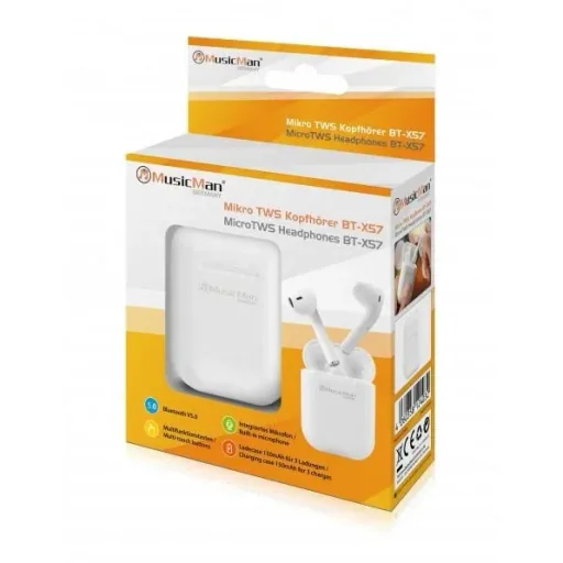 Kabellose Stereo-In-Ear-Kopfhörer weiß