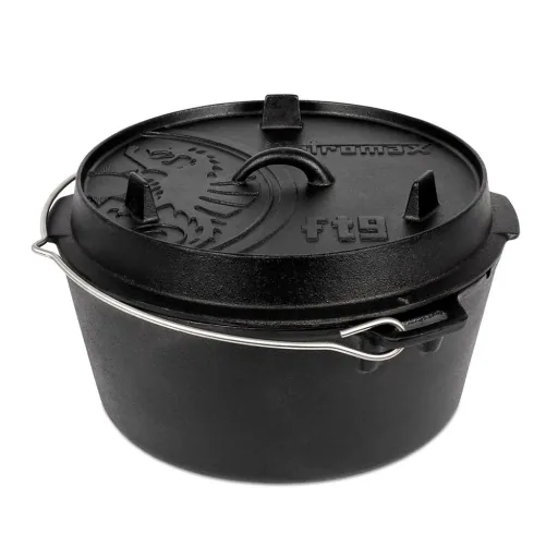 Feuertopf (9qt) planer Boden (ohne Füße)