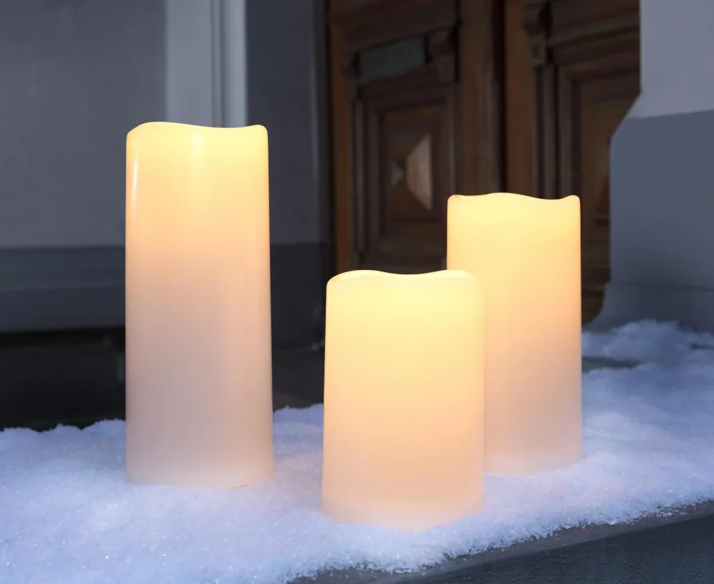 LED Kerze - 3er Set
