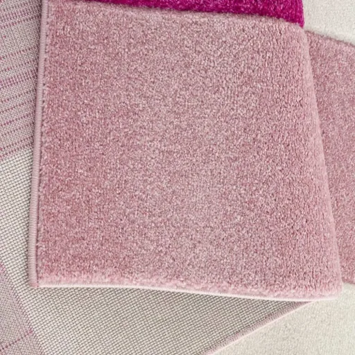 Livone Kinderteppich Patchwork rosa, Teppichgrösse: 160 x 230 cm