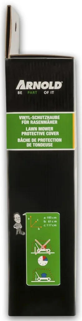 Universal Abdeckplane für Rasenmäher, 193 x 61 x 117 cm