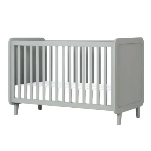 Laurette Babybett 70 x 140 cm Accroche Coeur, Farbe: grau
