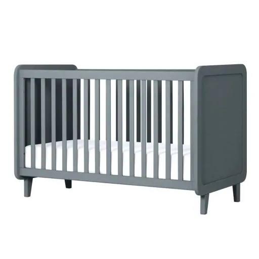 Laurette Babybett 70 x 140 cm Accroche Coeur, Farbe: grau