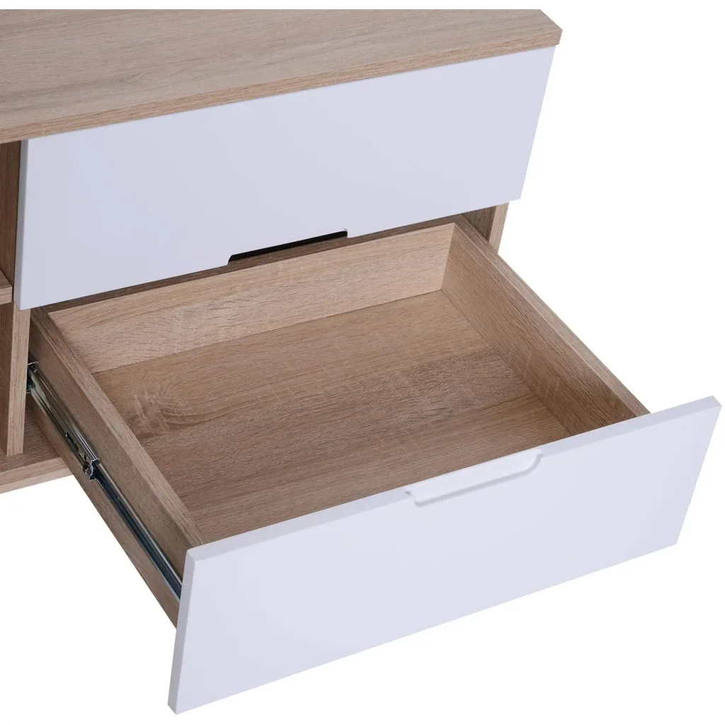 Fernsehtisch Fernsehschrank TV-Board Lowboard TV-Schrank Unterschrank 4 x Schublade 2 x Ablage 150 x 40 x 50 cm