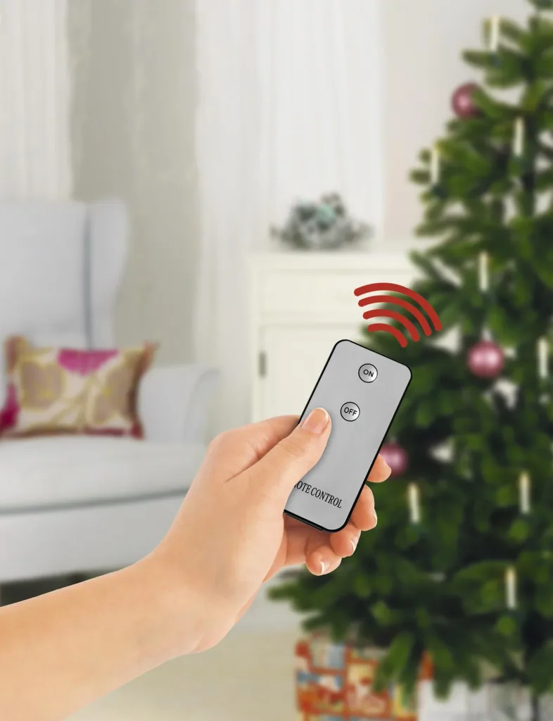 Kabellose LED-Weihnachtsbaumkerzen, Creme-Weiss, batteriebetrieben, mit Clip-Halterung und Fernbedienung, warm-weiß, 16 Stück