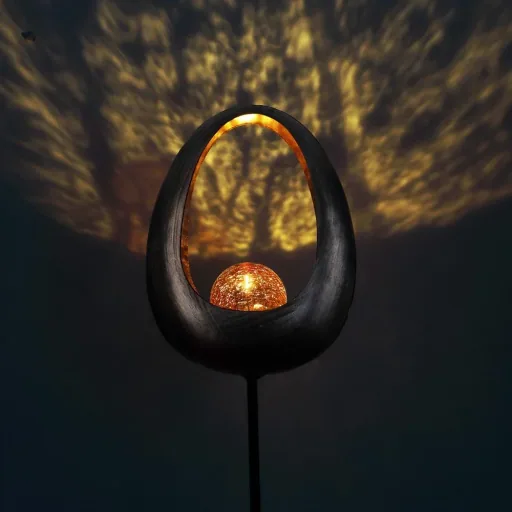 Solarleuchte Flammeneffekt Kreis