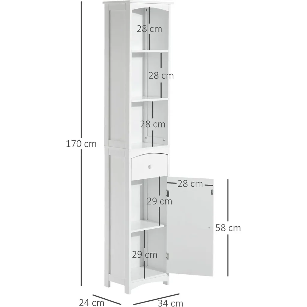 Badezimmerschrank weiß