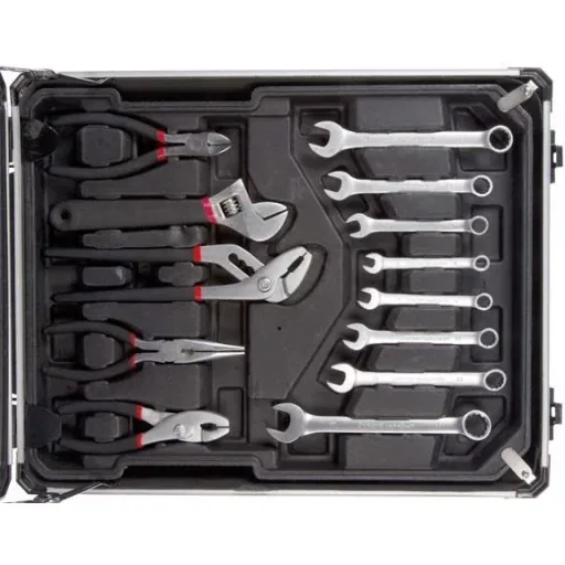 Aluminium Werkzeugkoffer 260 Stück - 51x21x38 cm