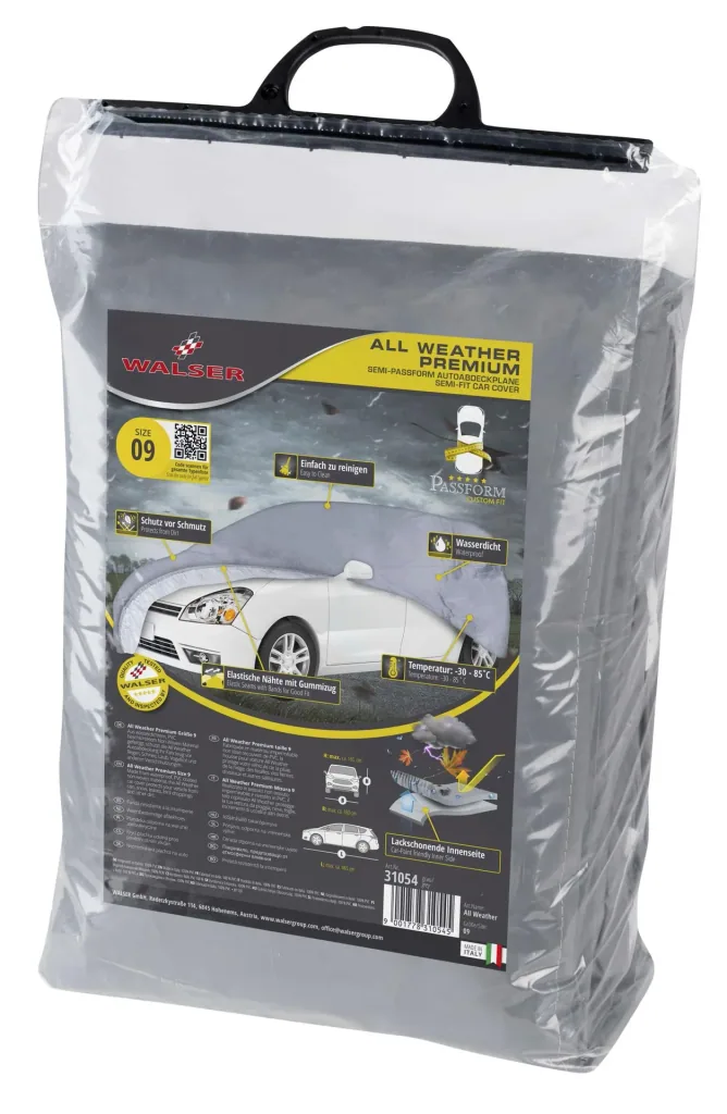 Autoabdeckplane all weather - Größe 9 - 465x180x165cm - PVC beschichtet