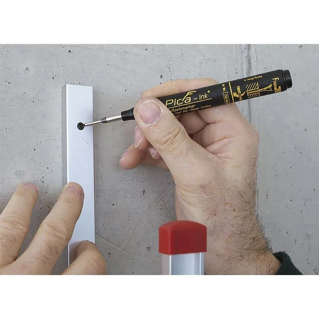 Textmarker blis 150/40 für tiefe Löcher - permanent - schwarz
