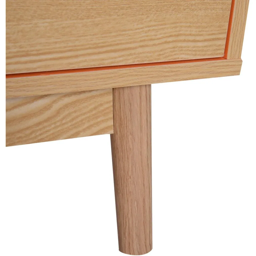 Fernsehtisch Fernsehschrank Lowboard TV-Schrank Retro-Stil Holz 130 x 38 x 46,5 cm