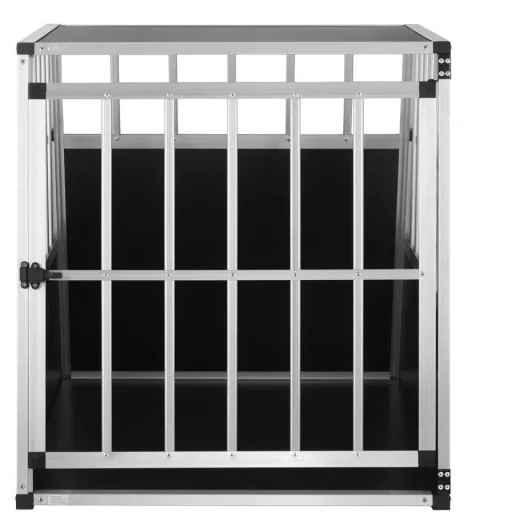Hundetransportbox L 90x66x72cm Aluminium