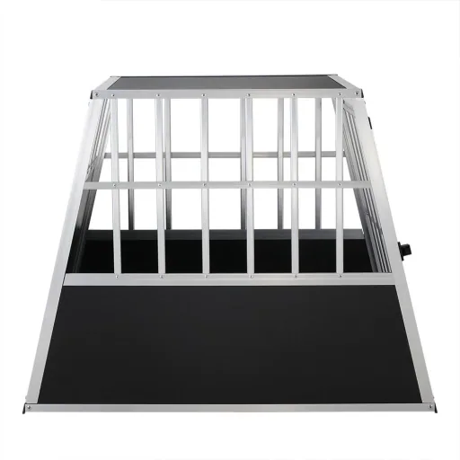 Hundetransportbox L 90x66x72cm Aluminium