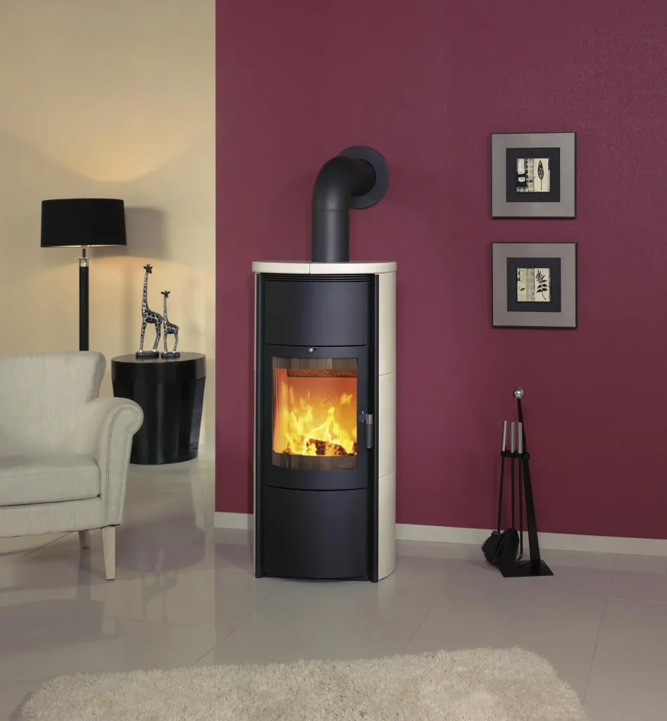 Kaminofen Keno ECOplus (7 kW) creme-weiss, Dauerbrand, 3in1-Komfortregelung