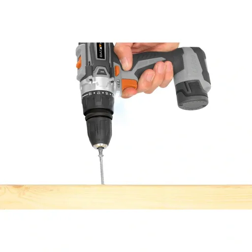 MAXXSERIES 12V LI-ION AKKU-BOHRMASCHINE ABNEHMBAR 10 MM BOHRKOPF + 1/4''''. HEX Inklusive 2x 1.5AH ACCU