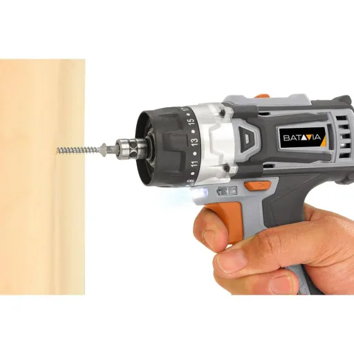 MAXXSERIES 12V LI-ION AKKU-BOHRMASCHINE ABNEHMBAR 10 MM BOHRKOPF + 1/4''''. HEX Inklusive 2x 1.5AH ACCU