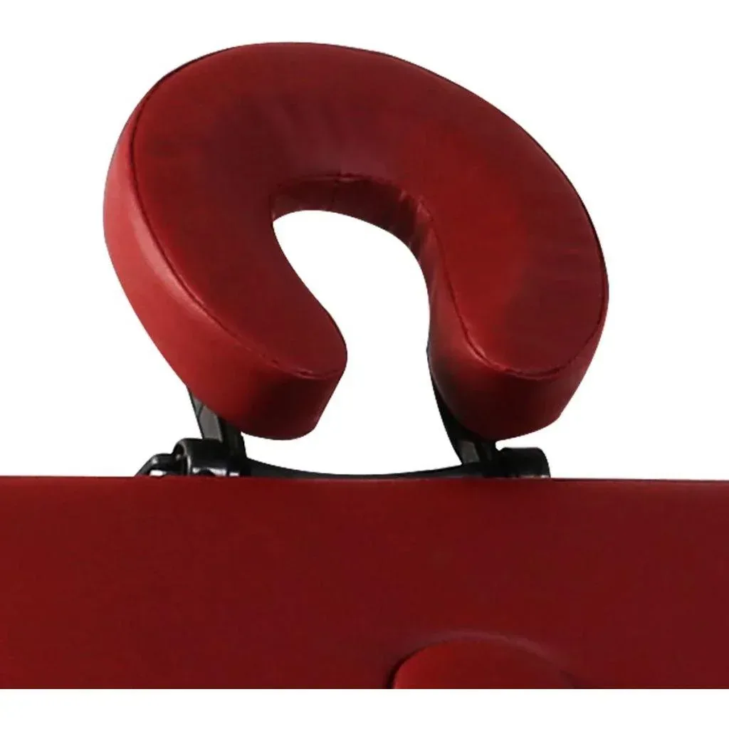 Klappbare Massageliege 3 Zonen mit Aluminiumrahmen (rot)